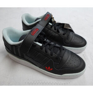 Adidas Forum Low Men's Shoes Sneakers Core Black Almost Blue HQ4536 Size 10